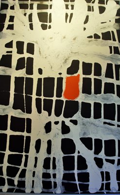 Abstrakti Teos Oranssi 80 x 120 cm Sebastian Isokangas