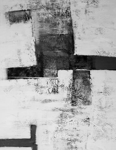 Abstrakti Teos Skandinavia-sarjaa Mustaa ja valkoista 150 x 200 cm Sebastian Isokangas