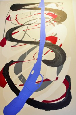 Abstrakti Teos Värejä 80 x 120 cm Sebastian Isokangas