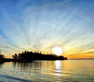 Auringonlasku Päijänteellä 1624 Canvas-taulu