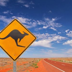 Australia Highway 884 Canvas-taulu