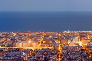 Barcelona Panoraamakuva 835 Canvas-taulu