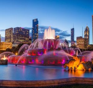 Chicago Buckingham Fountain 290 Canvas-taulu