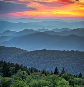 Great Smoky Mountainsin Kansallispuisto 1625 Canvas-taulu