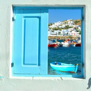 Kreikka Mykonos 927 Canvas-taulu