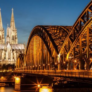 Köln Hohenzollern Bridge 432 Canvas-taulu