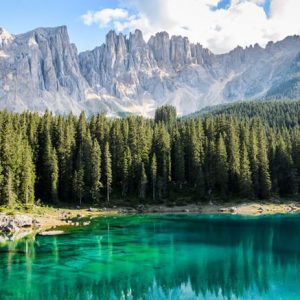 Lago Di Carezza Italy 875 Canvas-taulu