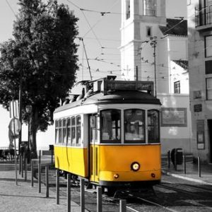 Lissabonin Keltainen Raitiovaunu 799 Canvas-taulu