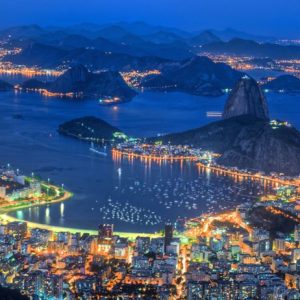 Night At Rio De Janeiro 338 Canvas-taulu