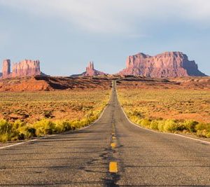Road To The Monument Valley 2096 Canvas-taulu