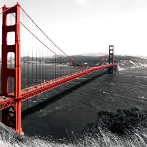 San Franciscon Golden Gate Bridge 1701 Canvas-taulu