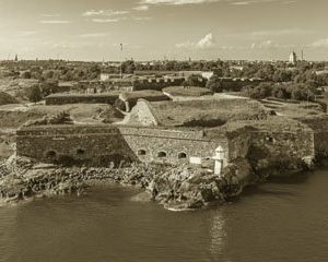 Suomenlinna Seepia 2227 Canvas-taulu